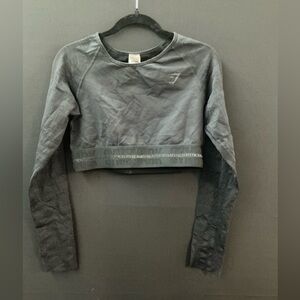 GYMSHARK Long Sleeve Cropped Athletic Top – XL